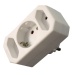 3-fach Steckdosen 1 x Schuko-, 2 x Eurostecker