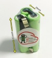 Akku Pyramidenform 1500mAh mit L&ouml;tfahne