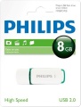 PHILIPSUSB 2.0 Stick 8GB, Snow Edition, White, Green