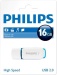 PHILIPSUSB 2.0 Stick 16GB, Snow Edition, White, Blue